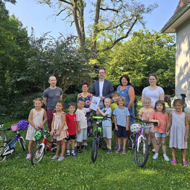 Teilnehmde des Radworkshops des Klimabündnis NÖ